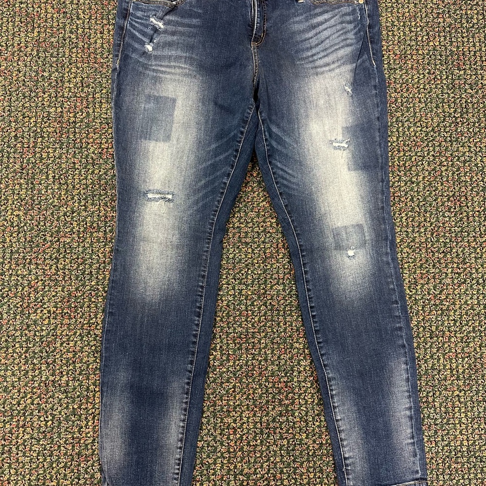 Torrid Dark Blue Straight Leg Jeans
